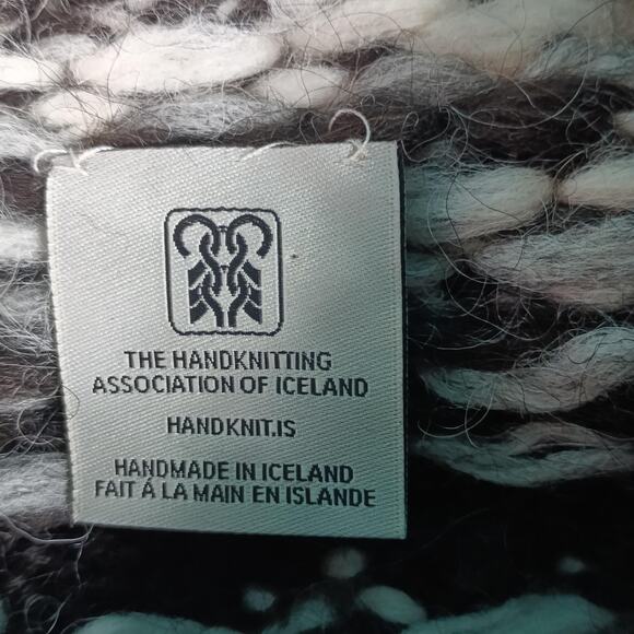 The Handknitting Association of Iceland Sweater Mens Large Brown Wool Lopapeysa - Picture 3 of 9